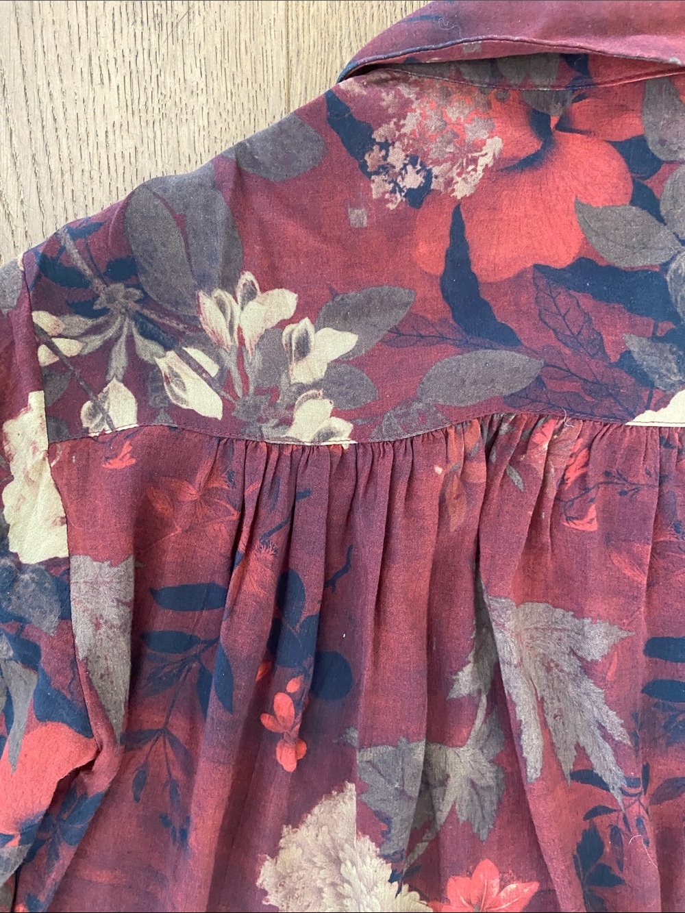 Peruvian Connection Tea House Button Down Blouse - Picture 9 of 10